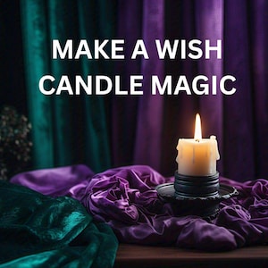 Make a Wish Candle Magic Spell, Powerful Manifestation Ritual for Love, Beauty Spellwork, Manifest Career and Prosperity, Good Luck Ritual