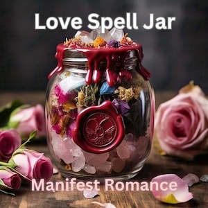 Personalized Love Spell Jar: Romance, Self-Love, Heart Healing (Photos Only, No Shipping)