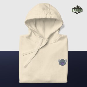 BARGOO® Unisex koala Hoodie – Handmade Embroidered Hoodie, Premium Hooded Sweater, Hoodie Embroidery, Multiple Colors Available!