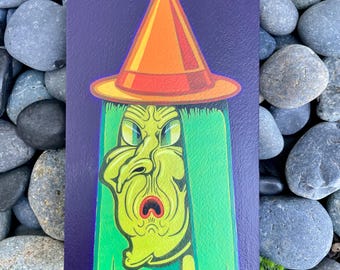 Original Acrylic Witch Painting: Pungence Plaguewell Portrait