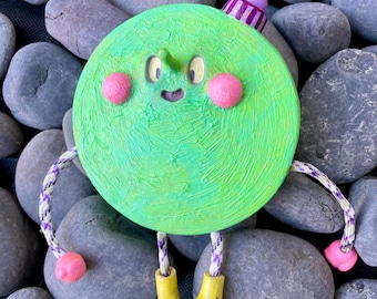 Original Art, Paper Mache Candy Kingdom Gumball Adventure Time Character, Wall Sculpture, Handmade, Hand Painted