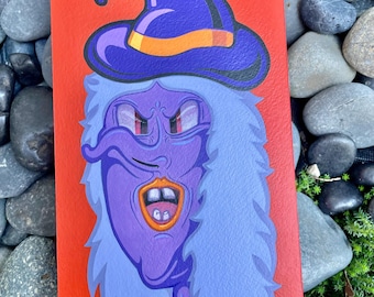 Original Acrylic Painting: Witches of Elderwick Portrait on Cotton Paper