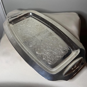 Vintage JLS Silver Plate Tray