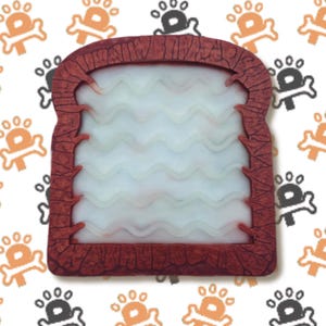 Toast Lick Mat | Dog Lick Mats | Dog Enrichment | Dog Slow Feeder | Frozen Treat Mat | Dog Anxiety Relief | Dishwasher Safe Pet Mat