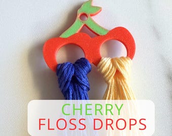 Cherry Floss Bobbins | Embroidery Thread Organizer, 6 Pack