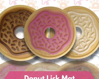 Donut Lick Mat for Dogs | Slow Feeder Enrichment, Anxiety Relief (Dishwasher Safe)