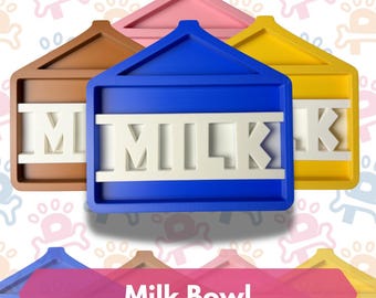 Milk Slow Feeder Bowl for Dogs Cats | Enrichment Treat Anxiety Relief