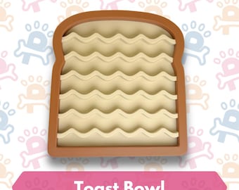 Toast Slow Feeder Bowl for Dogs and Cats | Enrichment Toy