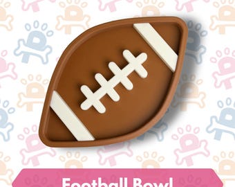 Football Slow Feeder Bowl for Dogs Cats | Enrichment Treat Anxiety Relief