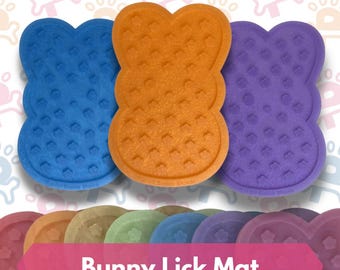 Bunny Silicone Lick Mat for Dogs & Cats | Anxiety Relief Slow Feeder