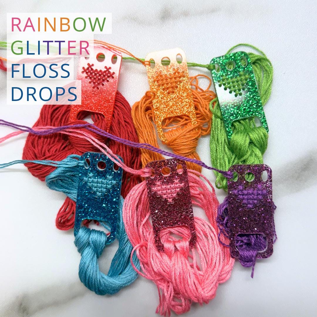 Glitterfloss Gummy Bear Drop | Thread Bobbin | Embroidery Floss Storage ...
