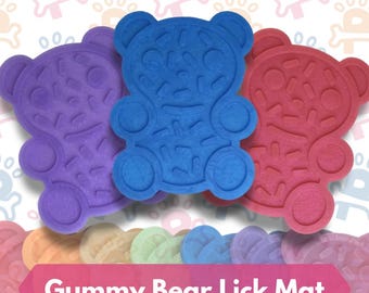 Gummy Bear Silicone Lick Mat | Slow Feeder, Anxiety Relief