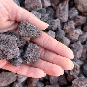 Red-black volcanic cinder rocks, 1&quot; size, 1/2 LB