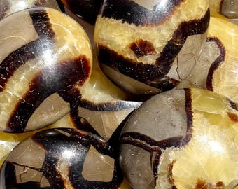 Septarian, polished small palm stones