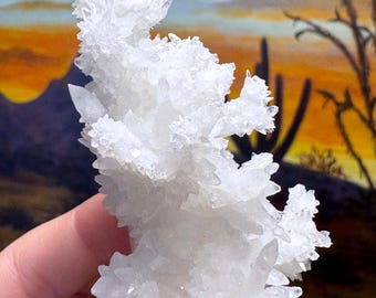 Aragonite stalactite "cave calcite," Santa Eulalia