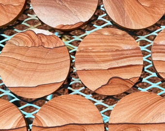 Sandstone coaster sets of four, Arizona Sierra