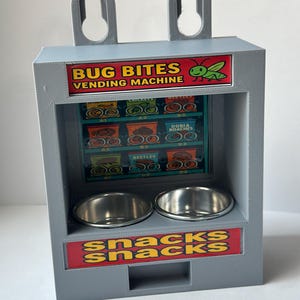 Insects Vending Machine Vintage Gray Bug Bites Vending Machine Feeder, Reptile Food & Water ...