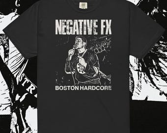 Efectos negativos: Camiseta Boston Hardcore Punk Comfort Colors