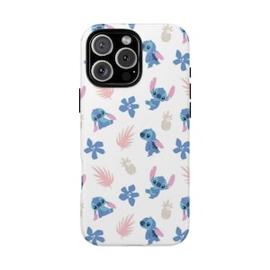 Phone Case, Cute Stitch Inspired Tough Protection, Disney Lilo and Stitch, Hard Shell Cover, Smartphone Accessory, Gift for Disney Fan