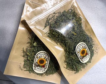 1 ounce of dried Organic Crotalaria Longirostrata, the Chipilín