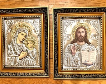 Set of Two Icons, Vintage