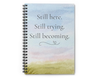 Loss of Spouse, Notebook for Widows, Grief notebook, Zen Notebook, Gift for Widow Wife, Husband Grief Gift