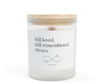 Eternal Memory Candle | Healing After Loss, Sympathy Memorial Gift, Widow Support, Grief & Remembrance