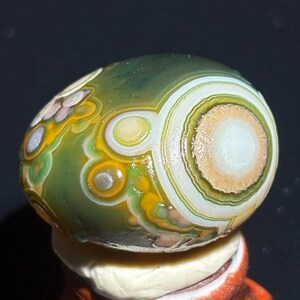 Belle pierre d'agate oeil d'agate de Gobi de Mongolie, pierre de palmier naturelle du désert, agate curative, cadeau unique.