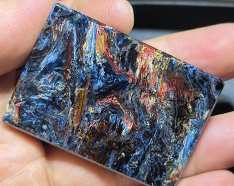 Natural Pietersite Gemstone, Multi Fire Pietersite for Pendant, Loose Pietersite for Jewellery Making, Namibia Pietersite.