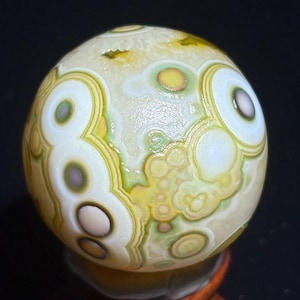 Beautiful Gobi Agate Eye Agate Stone From Mongolia, Natural Desert Tumbled Palm Stone, Healing Agate, Unique Gift.