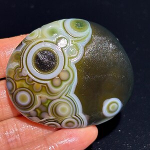Belle pierre d'agate oeil d'agate de Gobi de Mongolie, pierre de palmier naturelle du désert, agate curative, cadeau unique.