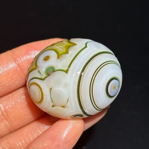 Beautiful Gobi Agate Eye Agate Stone From Mongolia, Natural Desert Tumbled Palm Stone, Healing Agate, Unique Gift.