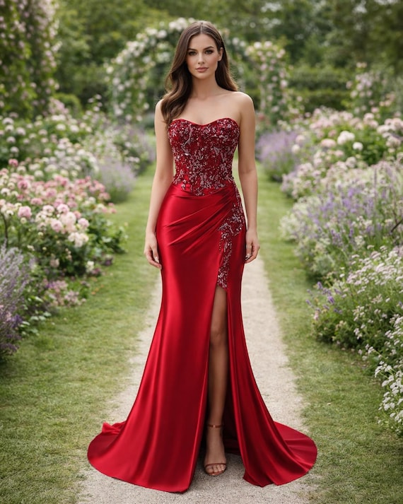 daytime formal dress Stella Couture 24200 Floral Applique Formal Long Sequin Prom Dress main image 1