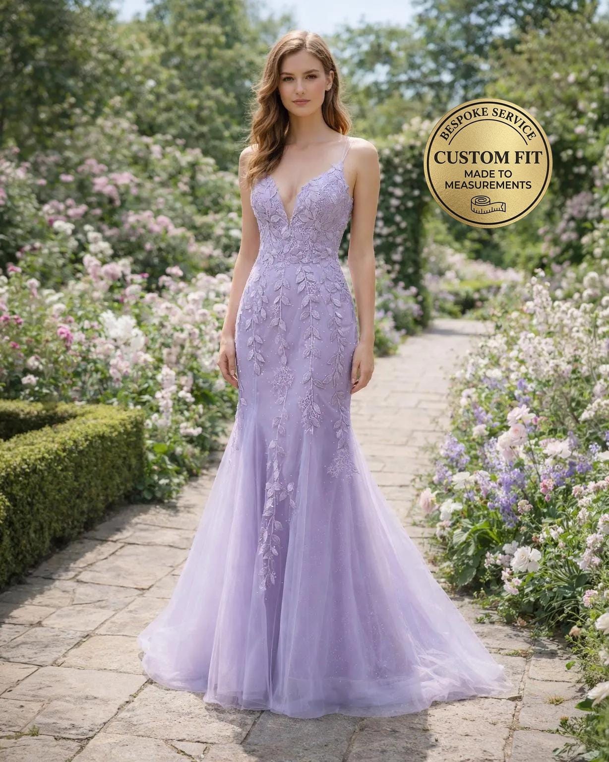 purple embroidered wedding dress 21 Purple Wedding Dress ideas