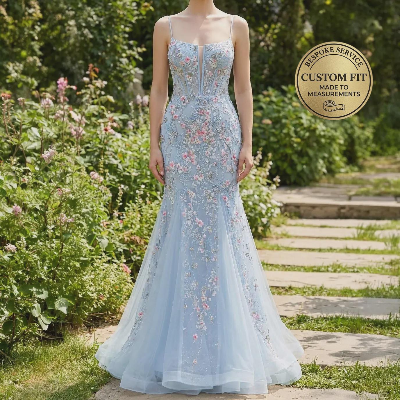 r&m richards royal blue dress Evening Long Dress Formal R&M Richards 1367