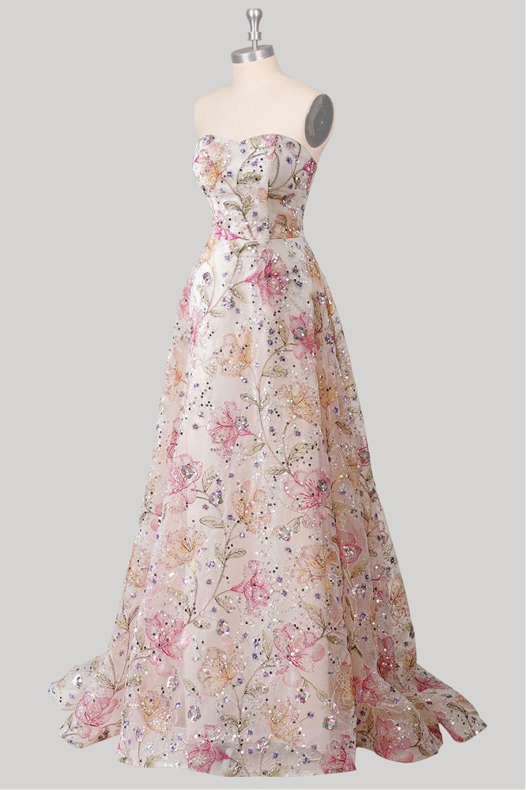 Gorgeous Long Prom Dress Fairy Party Dress C2368 main image 1