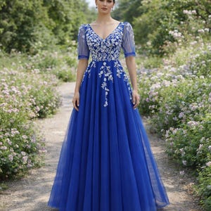 Short Royal Blue Prom Dress - Etsy Canada