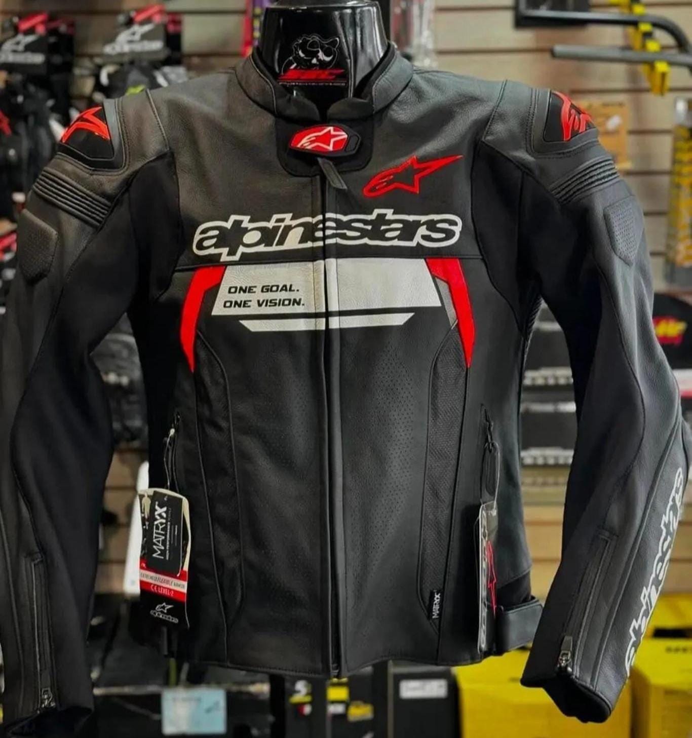 Alpinestars biker racing Leather Jacket genuine Cowhide Bikers Racing leather Jacket road safety leather jacket for riders gift for him