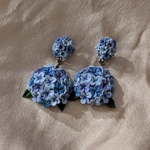 Hydrangea dangle earrings