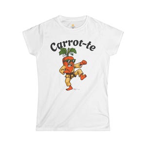 T-shirt souple Carrot-te pour femmes, jolie chemise végétarienne, cadeau pour végétaliens, vêtements de jardinage originaux, haut d'été décontracté, cadeau d'anniversaire unique