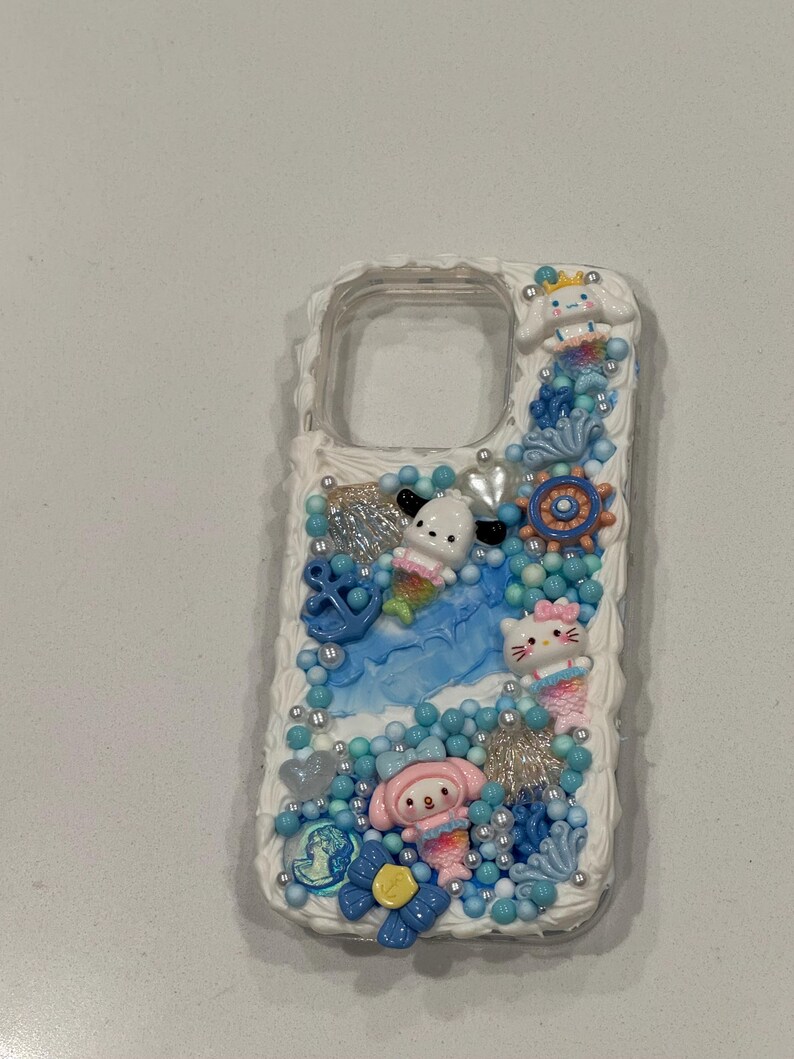 ocean hello kitty mermaid iPhone case 16 pro only one of a kind image 2
