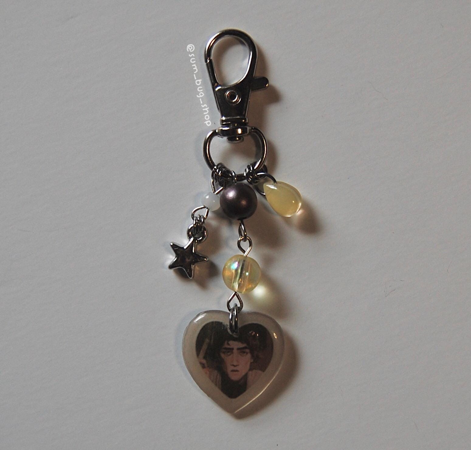 Viktor Heart Frame Handmade Keychain Arcane