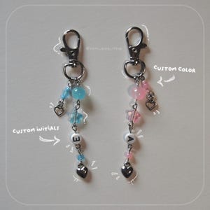 Customizable Matching Couple Initials Keychains
