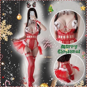 Lingerie | Sexy Lingerie set | Christmas clothing | Christmas Lingerie | Christmas gift | Gift for her | Sexy underwear | Roleplay Costume