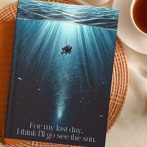 Angler Fish Story Hardcover Journal | Deep Sea Lined Notebook