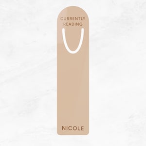 Personalized Bookmark – Currently Reading Cute Bookmark for Women, Book Tracker, Personalized Bookish Gift for Readers, Custom Bookmark