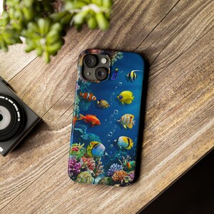 Capa para celular Frutiger Aero – Capa para iPhone 17 com estampa de peixes de aquário + Todos os iPhones e séries Samsung imagem 18