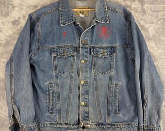 Transport For Christ デニムトラッカージャケット サイズL Arizona Jeans ヴィンテージ