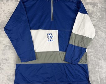 Vintage University of Kentucky Men's XL Basketball Player Issue Warm Up Top