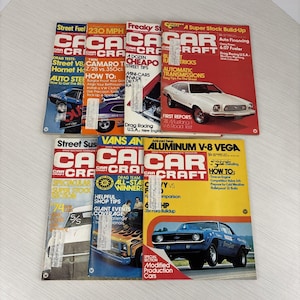 Revista Car Craft vintage de 1973, lote de 7